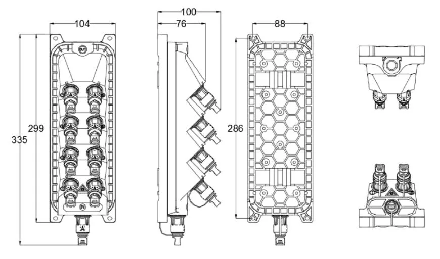 Pre-connectorized Fiber Optic Cable Distribution Box GFS-008-030C